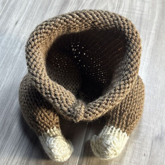 Homemade Knit Novelty Newborn Turkey Hat - Picture 8 of 10